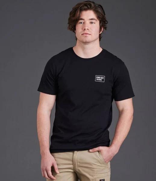 KingGee Workwear - T Shirt S/S - Black - S