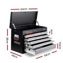 Giantz 9 Drawer Mechanic Tool Box Storage - Black & Grey