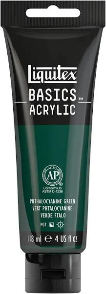 Liquitex Basics Acrylic Paint 118ml - Phthalo Green