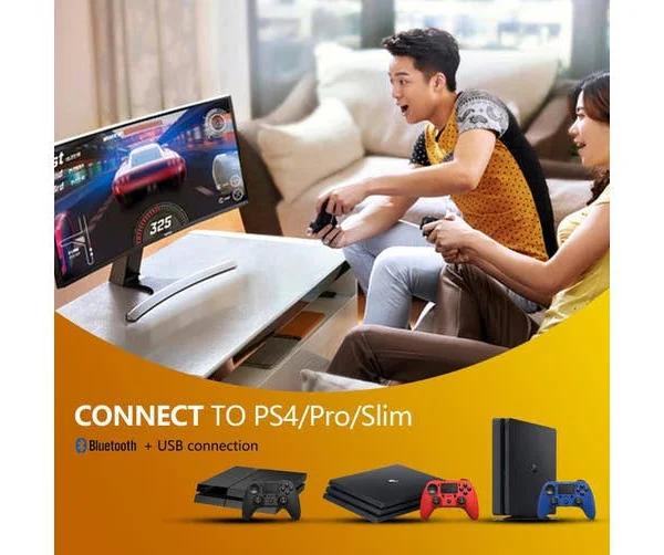 Bluetooth 4.0 Wireless Game Controller Six-axis Somatosensory Dual Vibration Gamepad for PS4 Game Console Android Mobile Phone PC