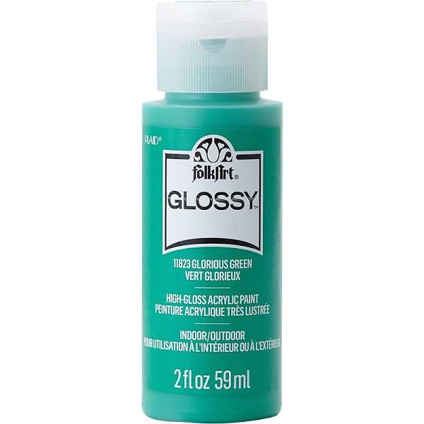 Folkart Glossy Paint 2oz - Glorius Green