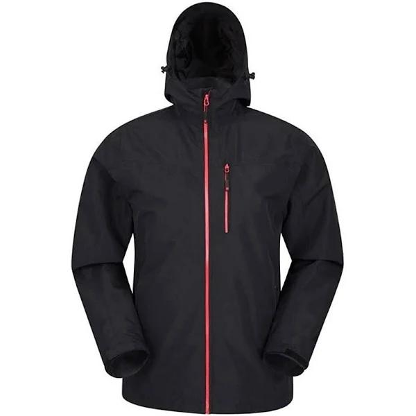 Mountain Warehouse Mens Brisk Extreme Waterproof Jacket (Black) (XXL)