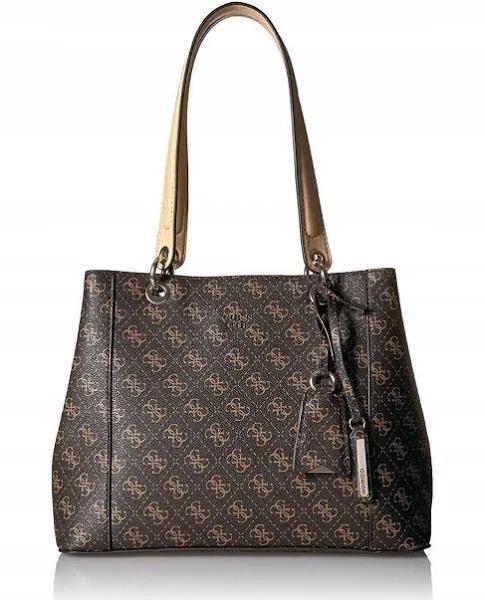 Guess Kamryn Logo Shopper Brown