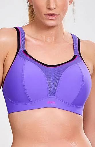 Panache Non Wired Sports Bra, Purple/Pink, Size 28Dd, Women