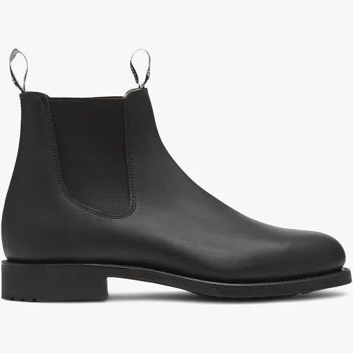 R.M. Williams Men's Gardener Leather Chelsea Boots - Black - UK 8