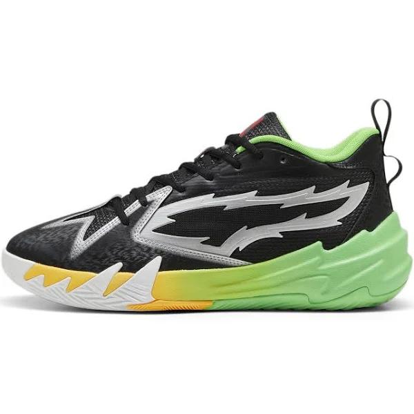 x 2K Scoot Zeros Basketball Shoes in Black/Fluo Green, Size 9.5, Synthetic by Puma