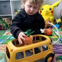 Green Toys - School Bus Wagon Toy