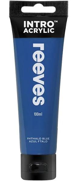 Reeves Intro Acrylic Paint 100ml Phthalo Blue