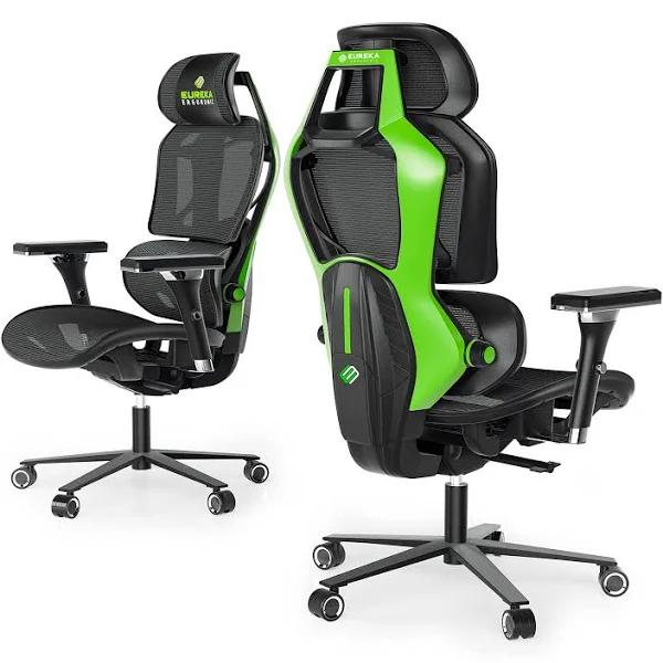 Eureka GC05 Typhon Series Ergonomic Mesh Chair (Black/Green)