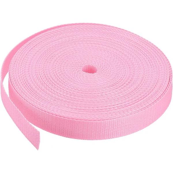 Heavyweight Polypropylene Webbing Straps Strapping Bands For Outdoor | Harfington, Light Pink / 1pcs