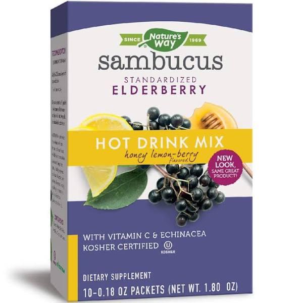 Nature's Way Sambucus Soothing Hot Drink Mix Standardized Elderberry