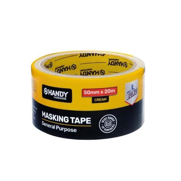 Handy Hardware 6PCE 20m x 50mm Masking Tape Multipurpose Adhesion