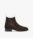 R.M. Williams Brown Suede Craftsman Chelsea Boots