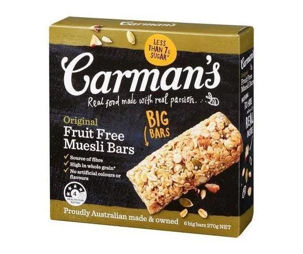 Carman's 6 Pack x 6 Bars Carman Classic Original Fruit Muesli Bar