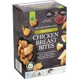 Woolworths Chicken Breast Bites Original 300g