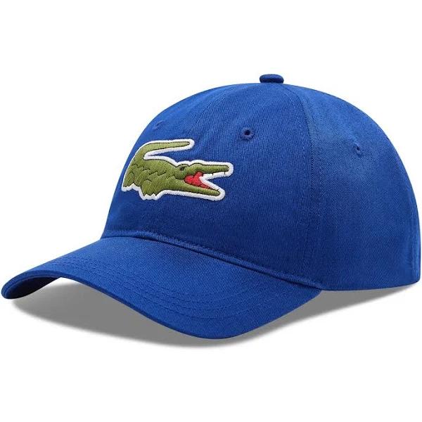 Lacoste - Blue unconstructed Cap - Big Logo Cosmic Dad Cap @ Hatstore