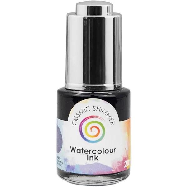 Cosmic Shimmer Watercolour Ink Liquorice Black 20ml