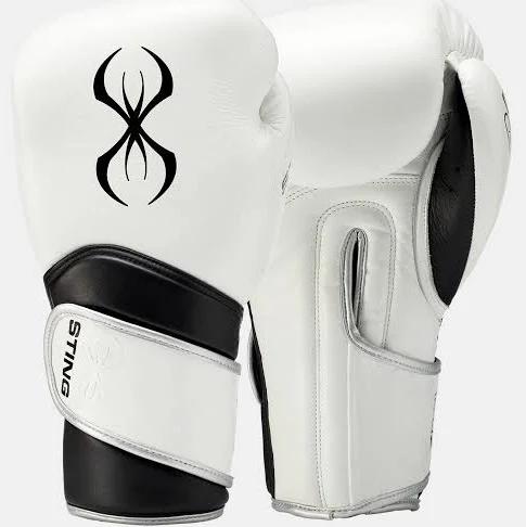 Sting Viper x Boxing Sparring Gloves - White / 12oz / Velcro