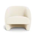 Cobble Fabric Occasional Armchair Ivory by Freedom