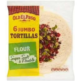 Old El Paso Jumbo Tortillas Burrito 6 Pack 450g