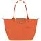 Longchamp Small Le Pliage Recycled Canvas Top Handle Bag Carrot