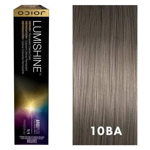 Joico Lumishine Permanent Creme Color 10ba Blue Ash Lightest Blonde 2.5 oz