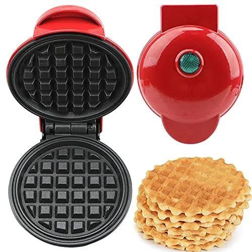 Mini Waffle Maker Non Stick Baking Pan Pancake Heating Breakfast Making Machine