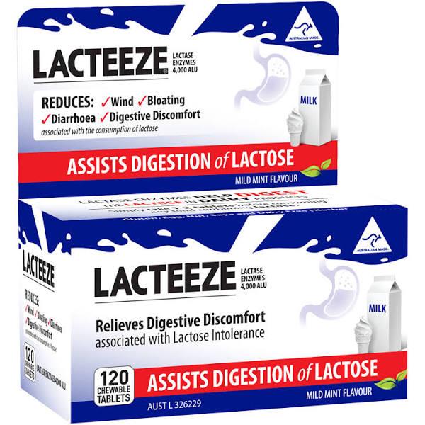 Lacteeze 120 Chewable Tablets