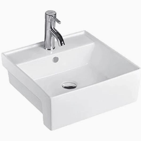 Darwin Semi Recessed Ceramic Basin by Fontaine Industries