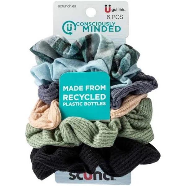 Scunci Scrunchies Consciously Minded 6 Piece