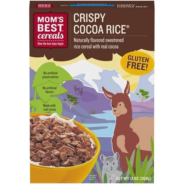 Malt-O-Meal Mom's Best Crispy Cocoa Rice Breakfast Cereal, 13 oz