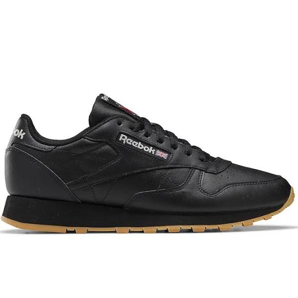 Reebok Men's Classic Leather Black Shoes - Size 6.5