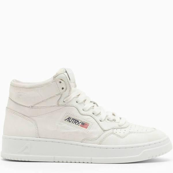 Autry | Medalist Mid Sneakers in White Leather