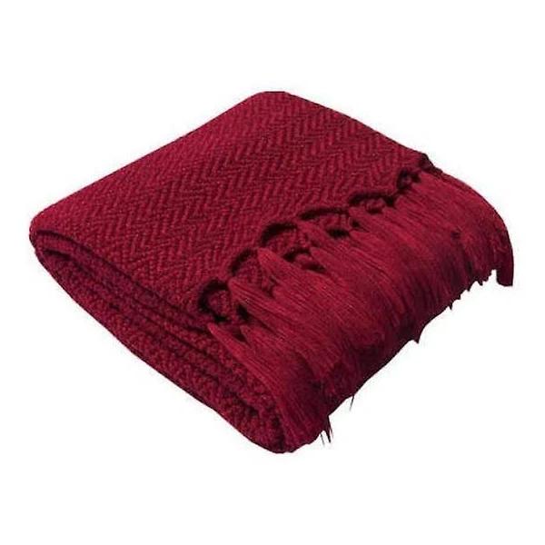 130cm x 160cm Warm Cozy Knitted Throw Blankets Red - Standard - AfterPay & zipPay Available