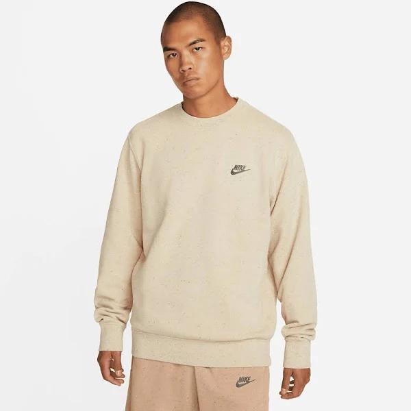 Nike Nike Club Fleece+ Crew Male Pastel Pink Sweatshirt Cotton, Polyester