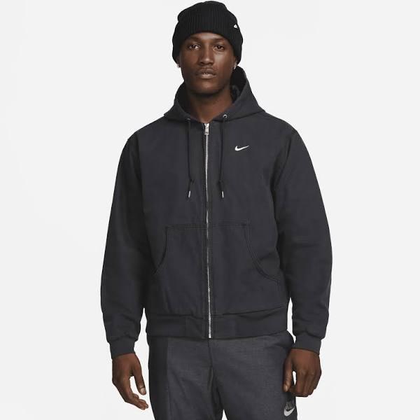 Nike Life Men's Padded Hooded Jacket Off Noir/ White