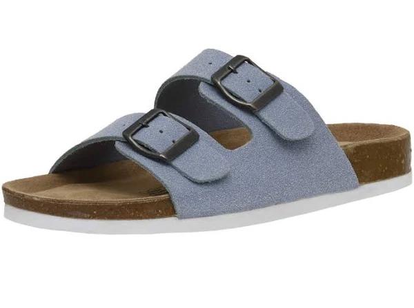 CUSHIONAIRE Women's, Lane Slide Sandals Taupe 7.5 M