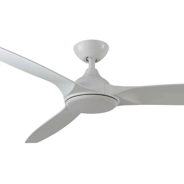 Martec 56" Newport DC ABS Blade Indoor/Outdoor Ceiling Fan with 18W CCT LED Light & Remote White Satin