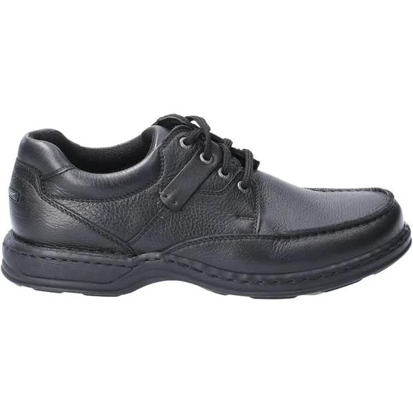 Hush Puppies Randall II Mens Leather Shoes Black UK 6