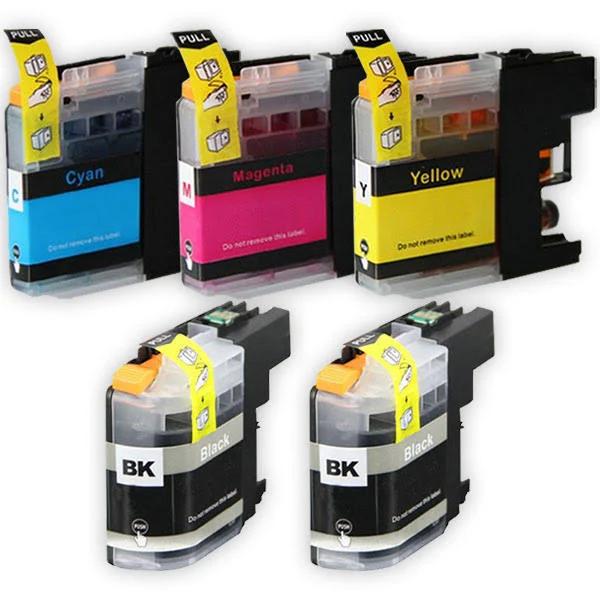 Compatible 5 x Brother LC233 Ink Cartridges [2BK,1C,1M,1Y]