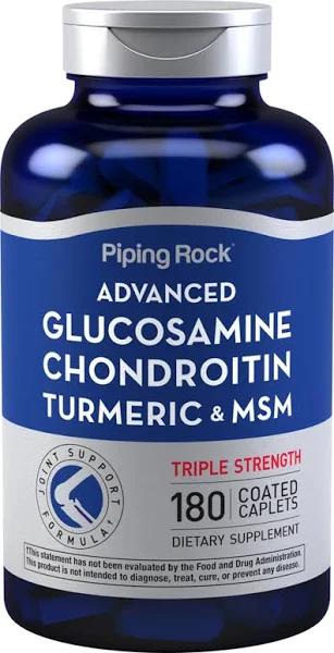 Glucosamine Chondroitin MSM Plus Turmeric, 180 Coated Caps