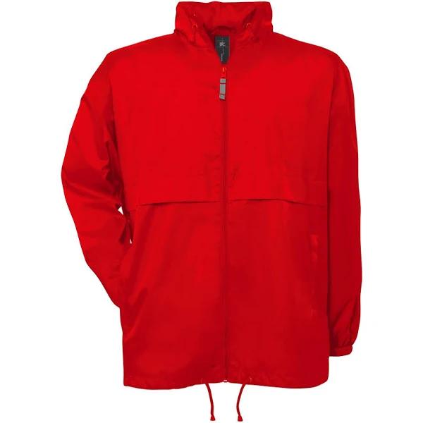 B&C Mens Air Windbreaker Red 3XL