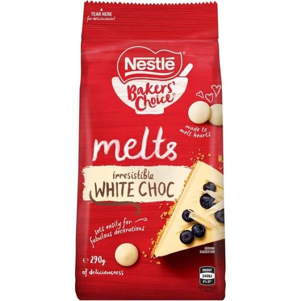 Nestle Bakers Choice White Chocolate Melts - 290g