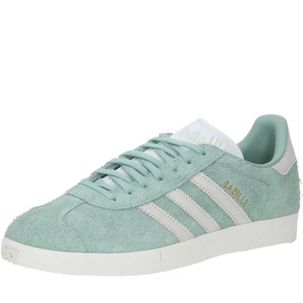 adidas-Gazelle Shoes-Women-Hazy Green / Off White / Cloud White-9.5