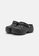 Crocs Women's Classic Platform Lined Clog; Black, W8