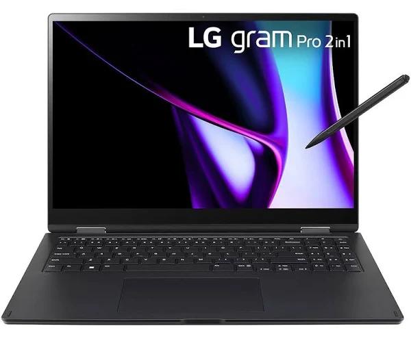 LG Gram 2-1 16" WQXGA IPS Laptop, Ultra 5, 16GB RAM, 512GB SSD, Windows 11 Pro, Pen Touch [16T90SP-G.AP55A]