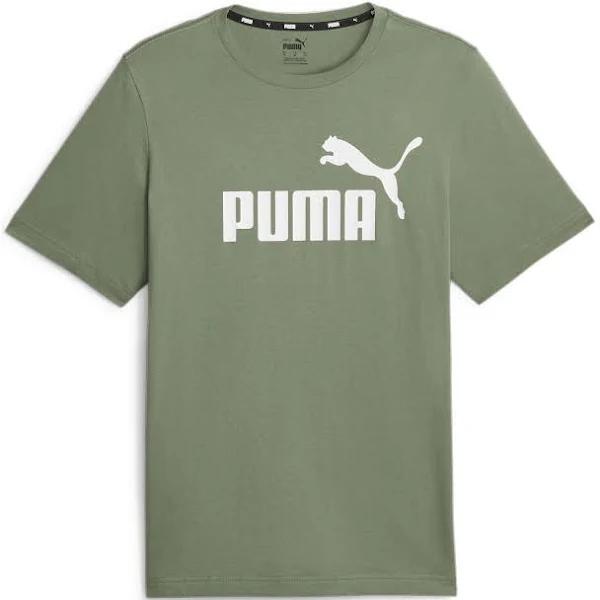 Puma Essentials Logo Tee - Eucalyptus