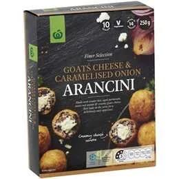 Woolworths Goats Cheese & Caramelised Onion Arancini 250g