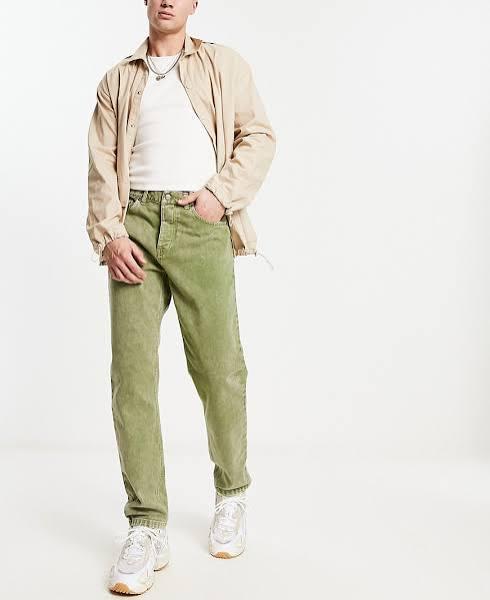 Carhartt WIP Newel Relaxed Tapered Fit Jeans in Green