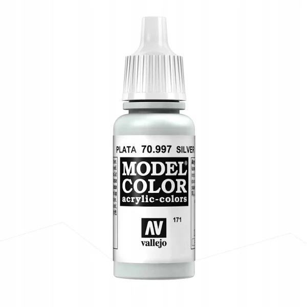 Vallejo Acrylic Paint Model Colour Metallic Silver 17ml